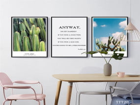 Tranh treo tường xương rồng nghệ thuật